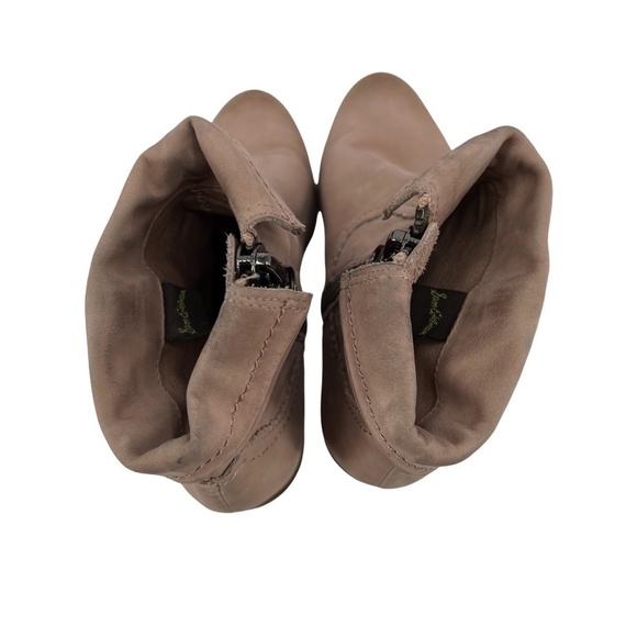 Sam Edelman Tan Louie Western Fringe Stack Heel Ankle Boots Size 5 Women’s - Picture 6 of 11